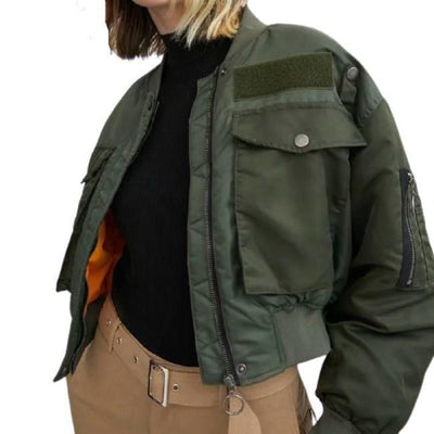 Jaqueta Feminina Vintage Do Exército Americano